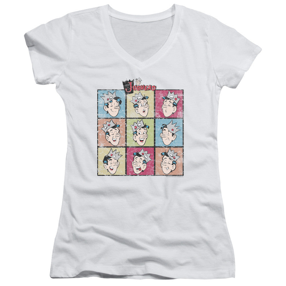 Juniors Sheer Cap Sleeve V-Neck