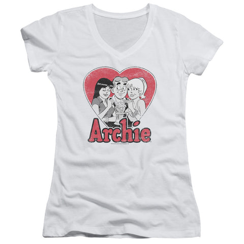 Juniors Sheer Cap Sleeve V-Neck