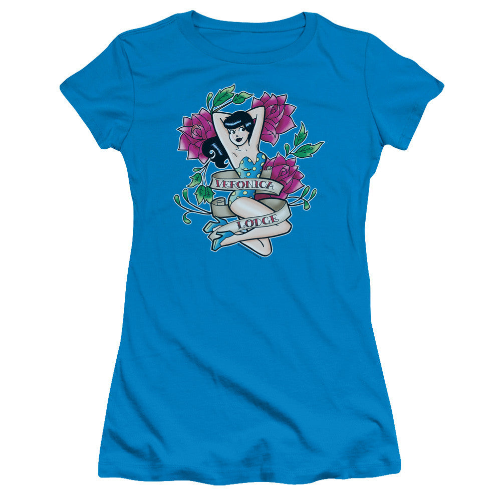 Juniors Sheer Cap Sleeve