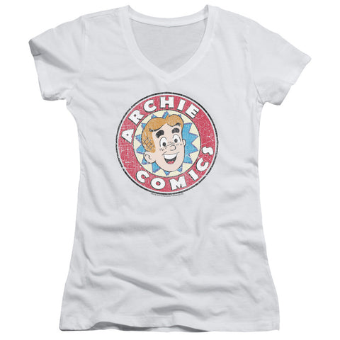 Juniors Sheer Cap Sleeve V-Neck