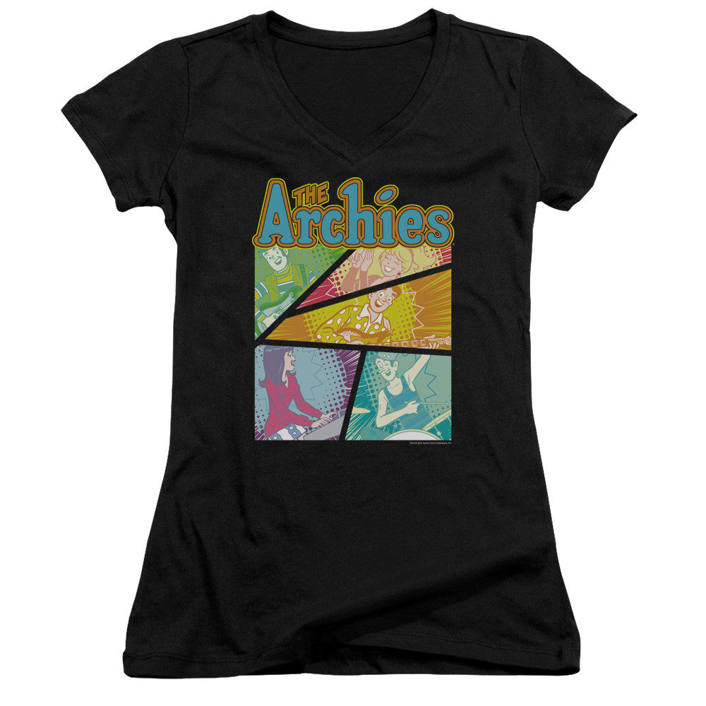 Juniors Sheer Cap Sleeve V-Neck