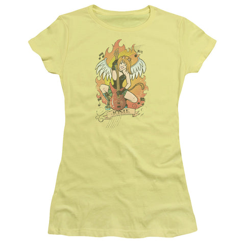 Juniors Sheer Cap Sleeve