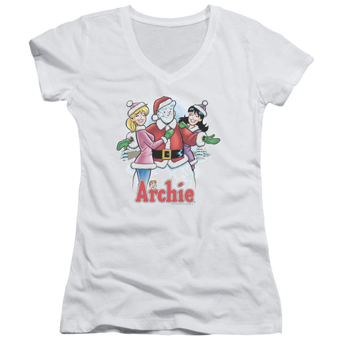 Juniors Sheer Cap Sleeve V-Neck