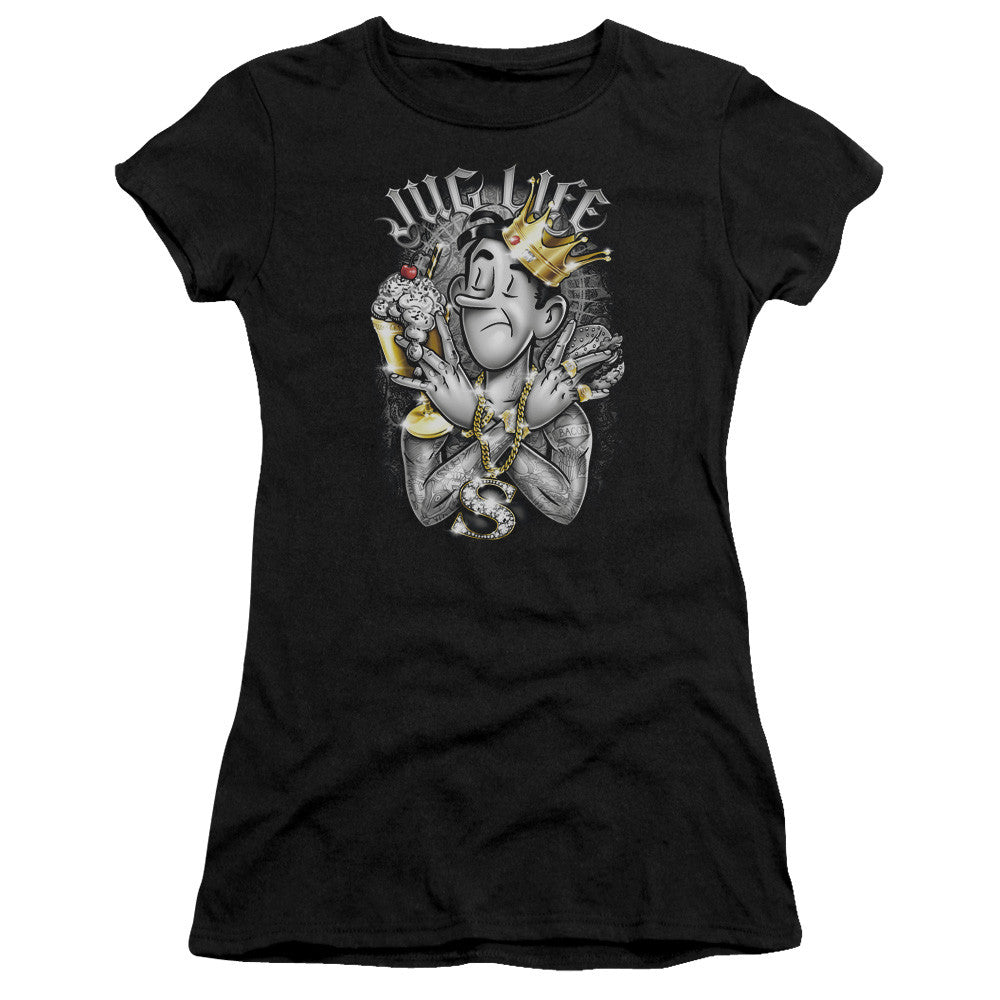 Juniors Sheer Cap Sleeve