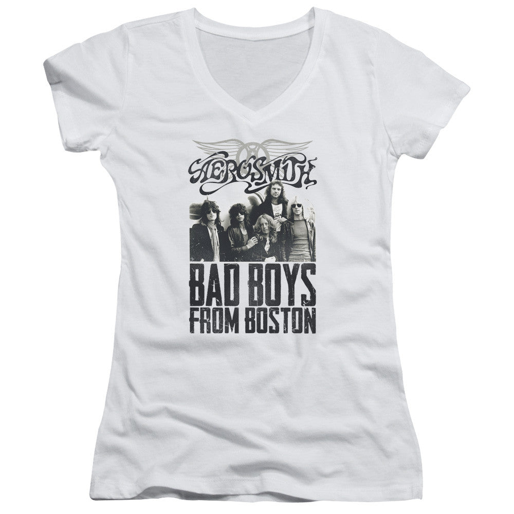 Juniors Sheer Cap Sleeve V-Neck