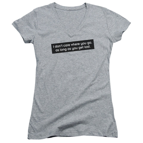 Juniors Sheer Cap Sleeve V-Neck