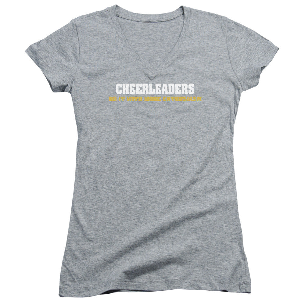 Juniors Sheer Cap Sleeve V-Neck