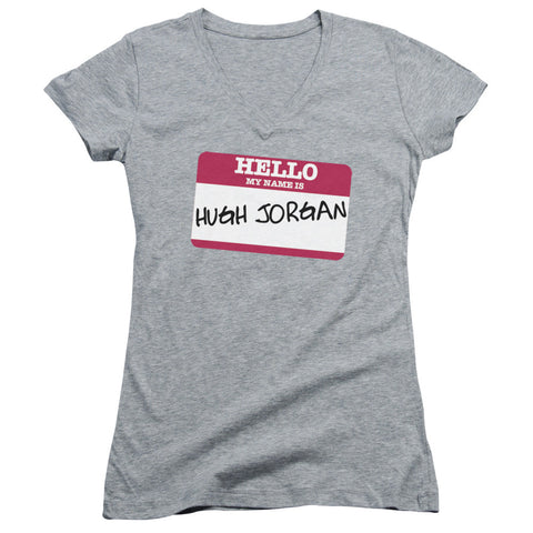 Juniors Sheer Cap Sleeve V-Neck