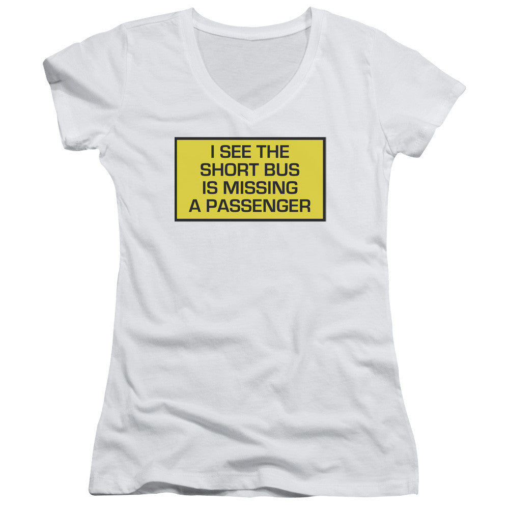 Juniors Sheer Cap Sleeve V-Neck