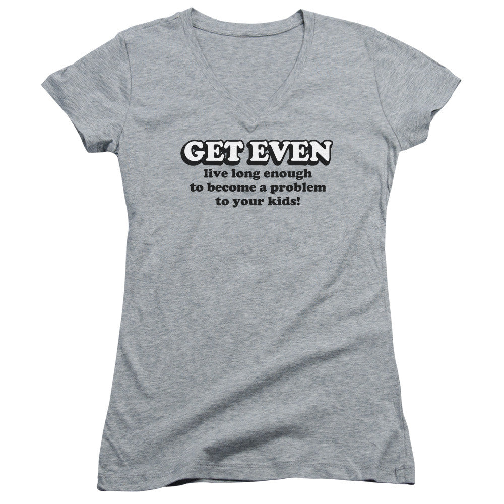 Juniors Sheer Cap Sleeve V-Neck