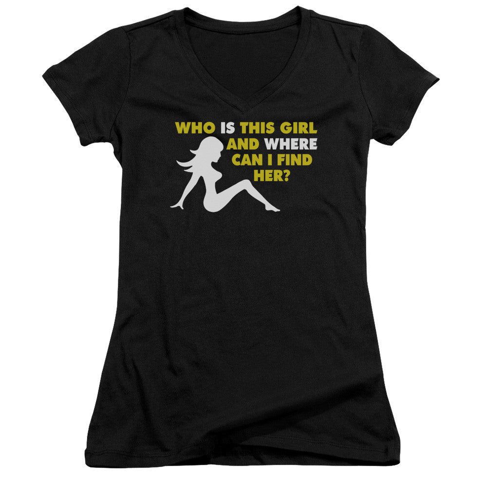 Juniors Sheer Cap Sleeve V-Neck