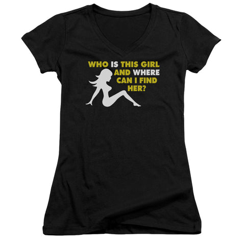 Juniors Sheer Cap Sleeve V-Neck