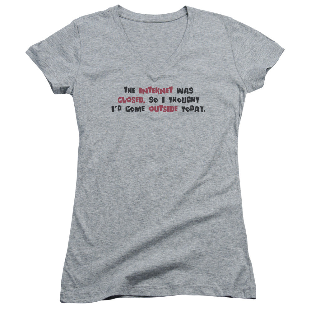 Juniors Sheer Cap Sleeve V-Neck