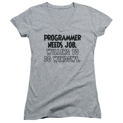 Juniors Sheer Cap Sleeve V-Neck