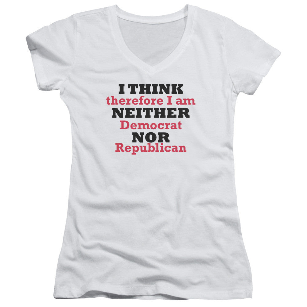 Juniors Sheer Cap Sleeve V-Neck