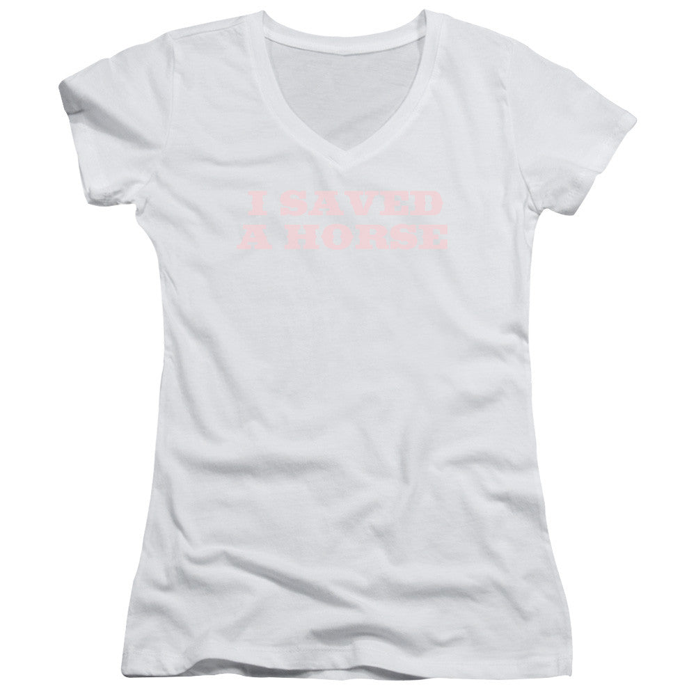 Juniors Sheer Cap Sleeve V-Neck