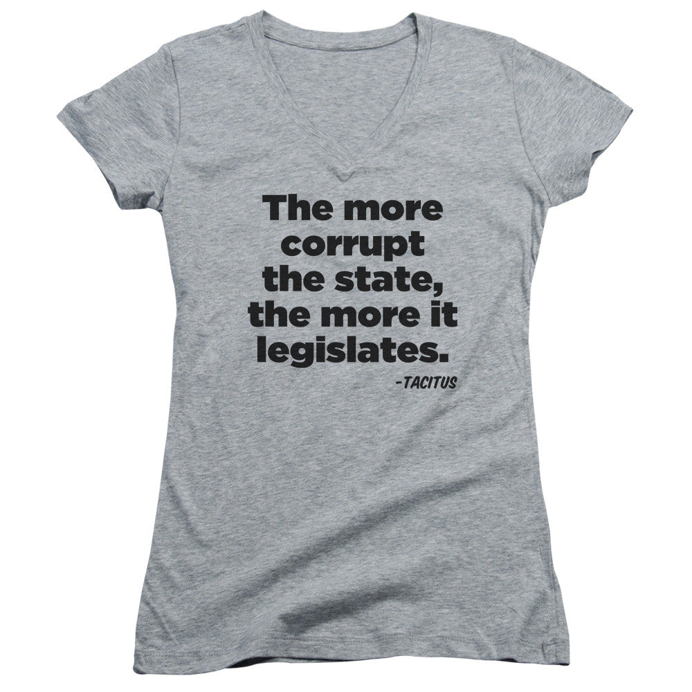 Juniors Sheer Cap Sleeve V-Neck