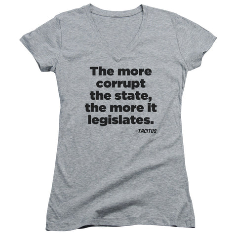 Juniors Sheer Cap Sleeve V-Neck