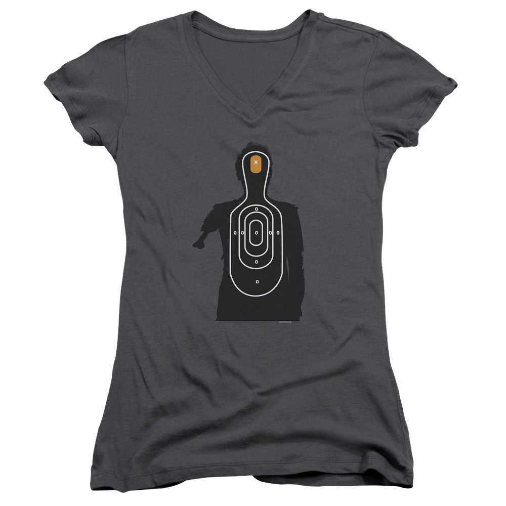 Juniors Sheer Cap Sleeve V-Neck