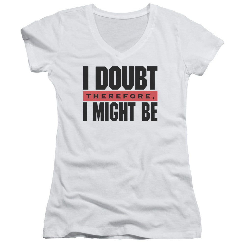 Juniors Sheer Cap Sleeve V-Neck