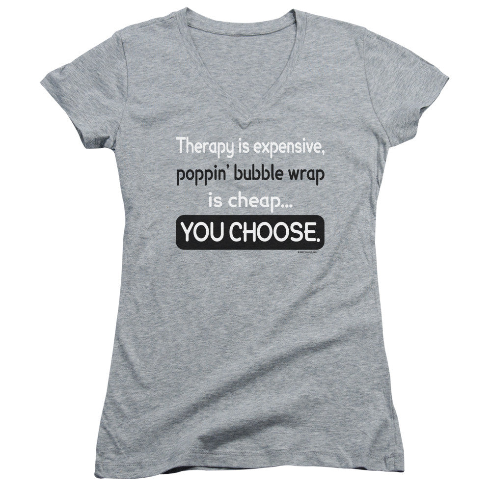 Juniors Sheer Cap Sleeve V-Neck