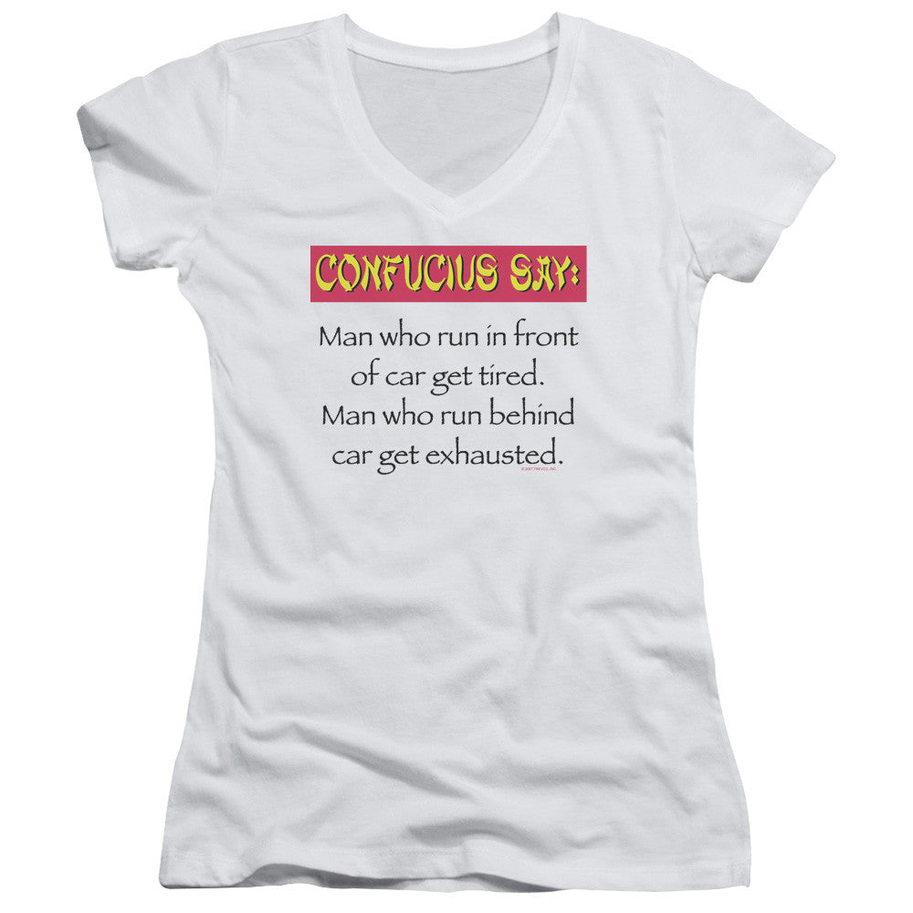 Juniors Sheer Cap Sleeve V-Neck