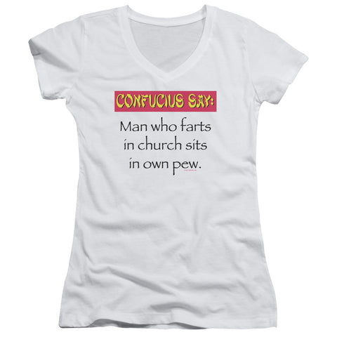 Juniors Sheer Cap Sleeve V-Neck