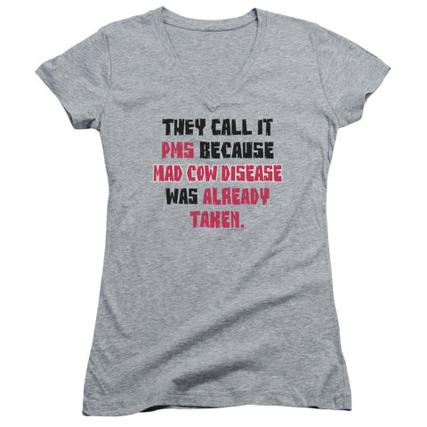 Juniors Sheer Cap Sleeve V-Neck