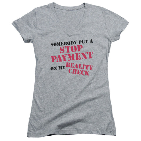 Juniors Sheer Cap Sleeve V-Neck