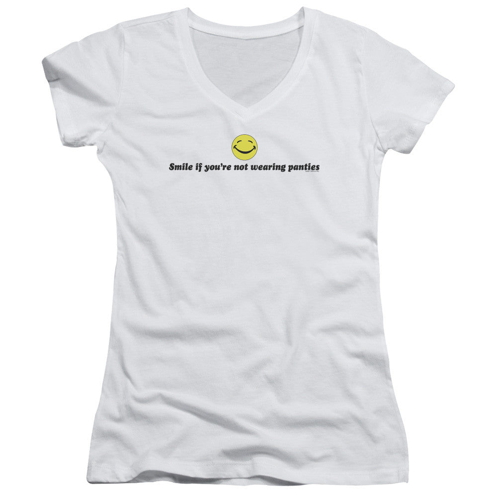 Juniors Sheer Cap Sleeve V-Neck