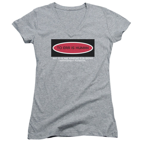 Juniors Sheer Cap Sleeve V-Neck