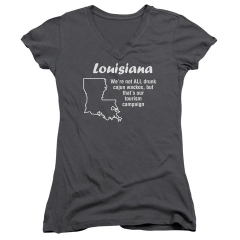 Juniors Sheer Cap Sleeve V-Neck