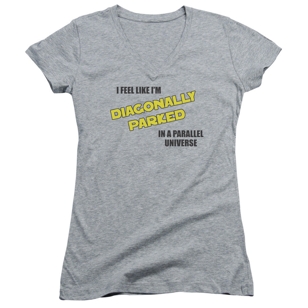 Juniors Sheer Cap Sleeve V-Neck