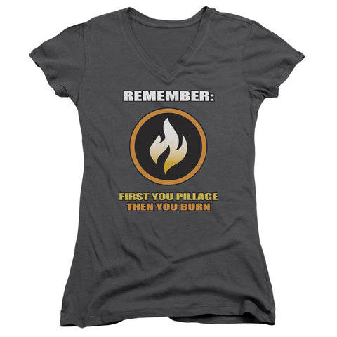 Juniors Sheer Cap Sleeve V-Neck