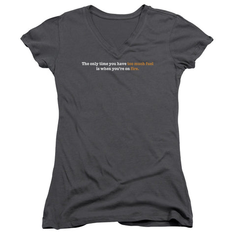 Juniors Sheer Cap Sleeve V-Neck