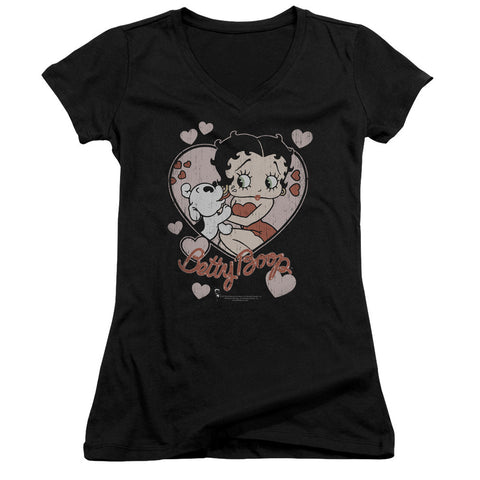 Juniors Sheer Cap Sleeve V-Neck