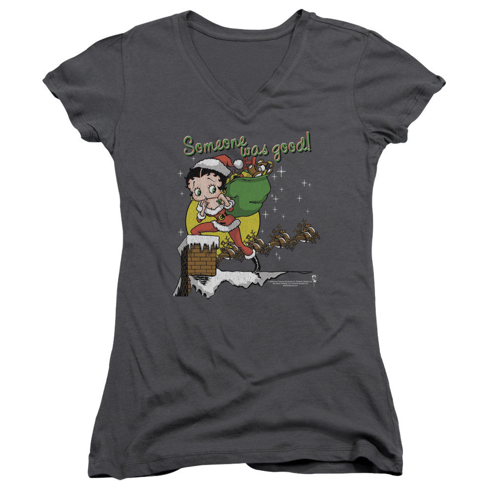 Juniors Sheer Cap Sleeve V-Neck