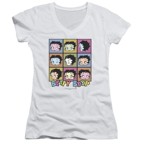 Juniors Sheer Cap Sleeve V-Neck