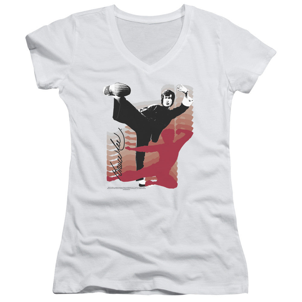 Juniors Sheer Cap Sleeve V-Neck