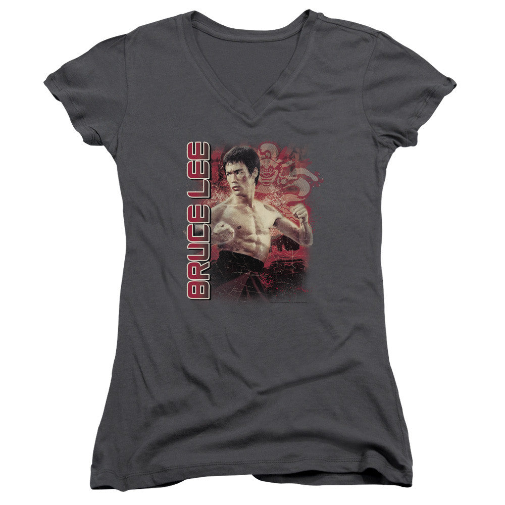 Juniors Sheer Cap Sleeve V-Neck