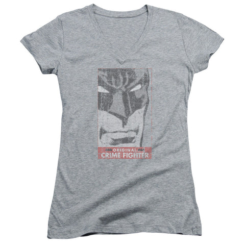 Juniors Sheer Cap Sleeve V-Neck