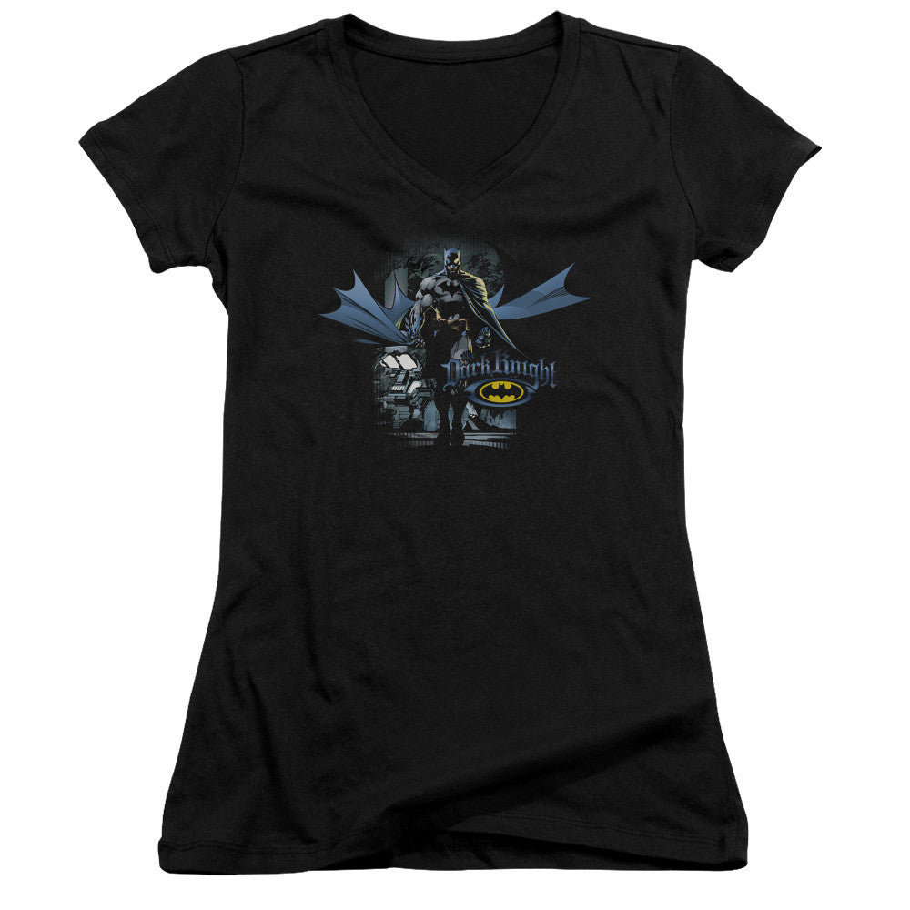 Juniors Sheer Cap Sleeve V-Neck