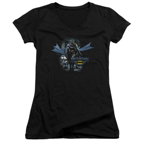 Juniors Sheer Cap Sleeve V-Neck