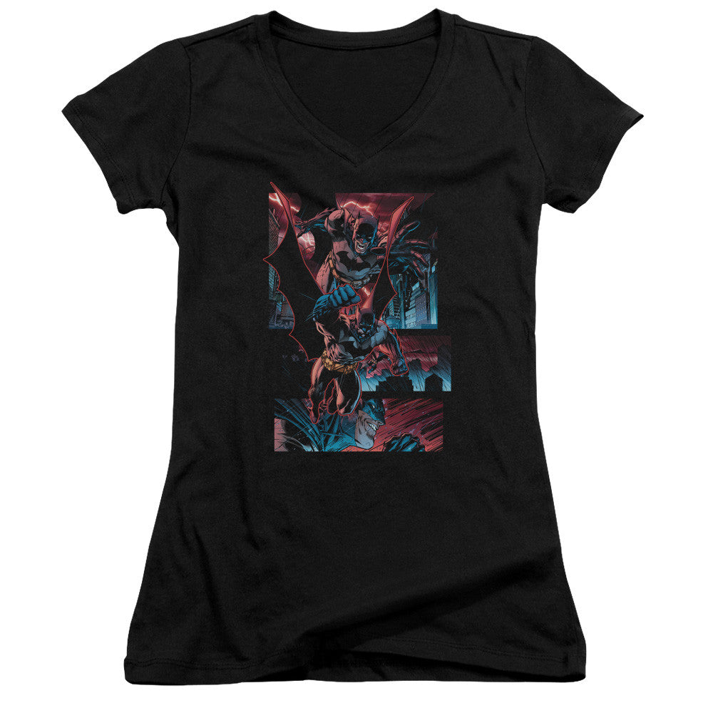 Juniors Sheer Cap Sleeve V-Neck