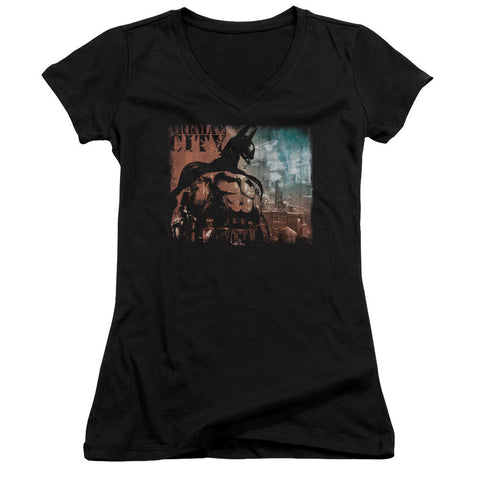 Juniors Sheer Cap Sleeve V-Neck