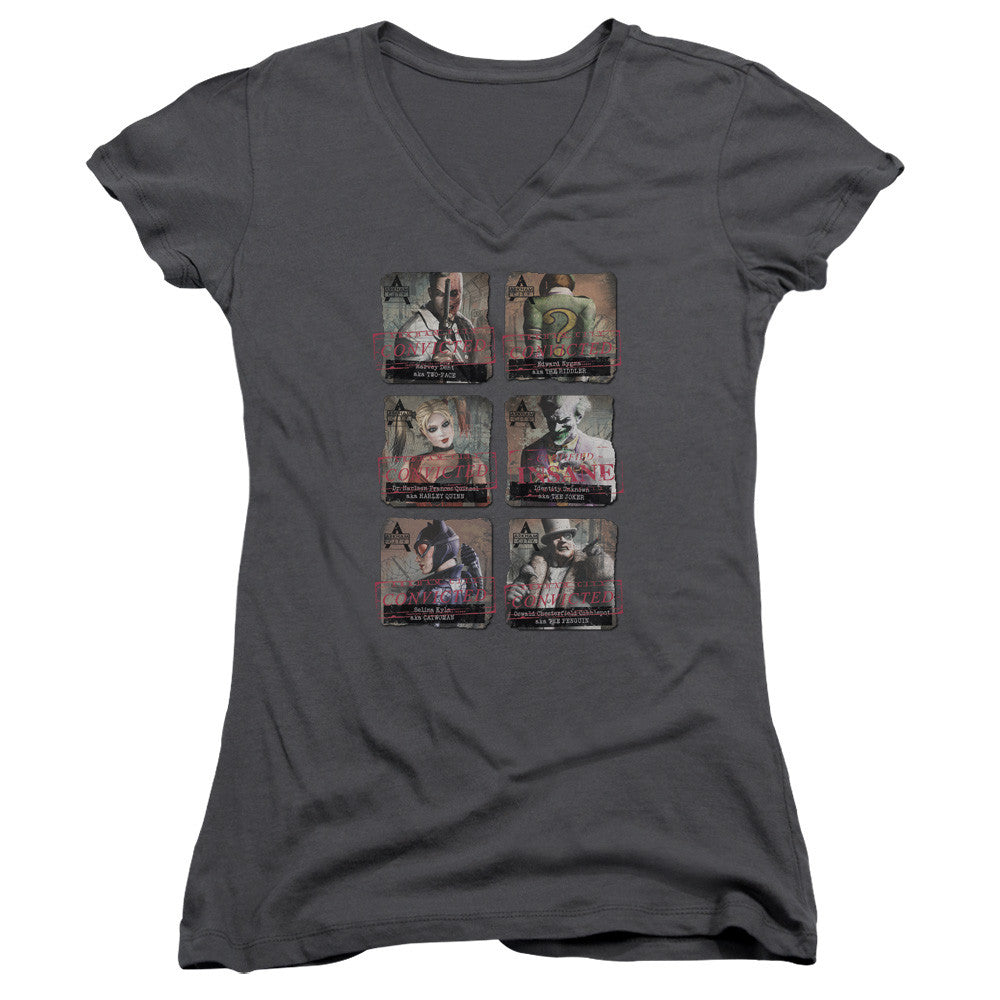 Juniors Sheer Cap Sleeve V-Neck