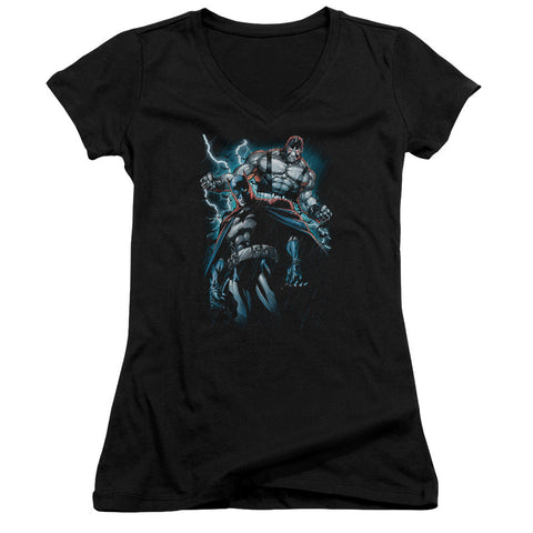 Juniors Sheer Cap Sleeve V-Neck