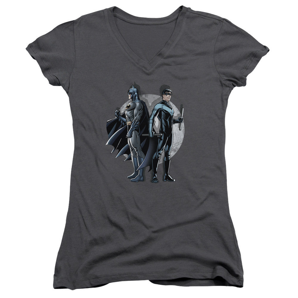 Juniors Sheer Cap Sleeve V-Neck