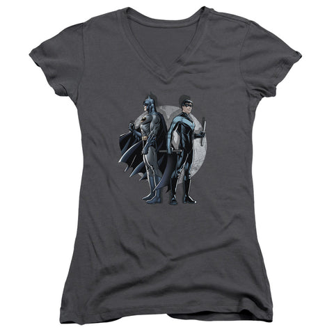 Juniors Sheer Cap Sleeve V-Neck