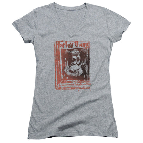 Juniors Sheer Cap Sleeve V-Neck